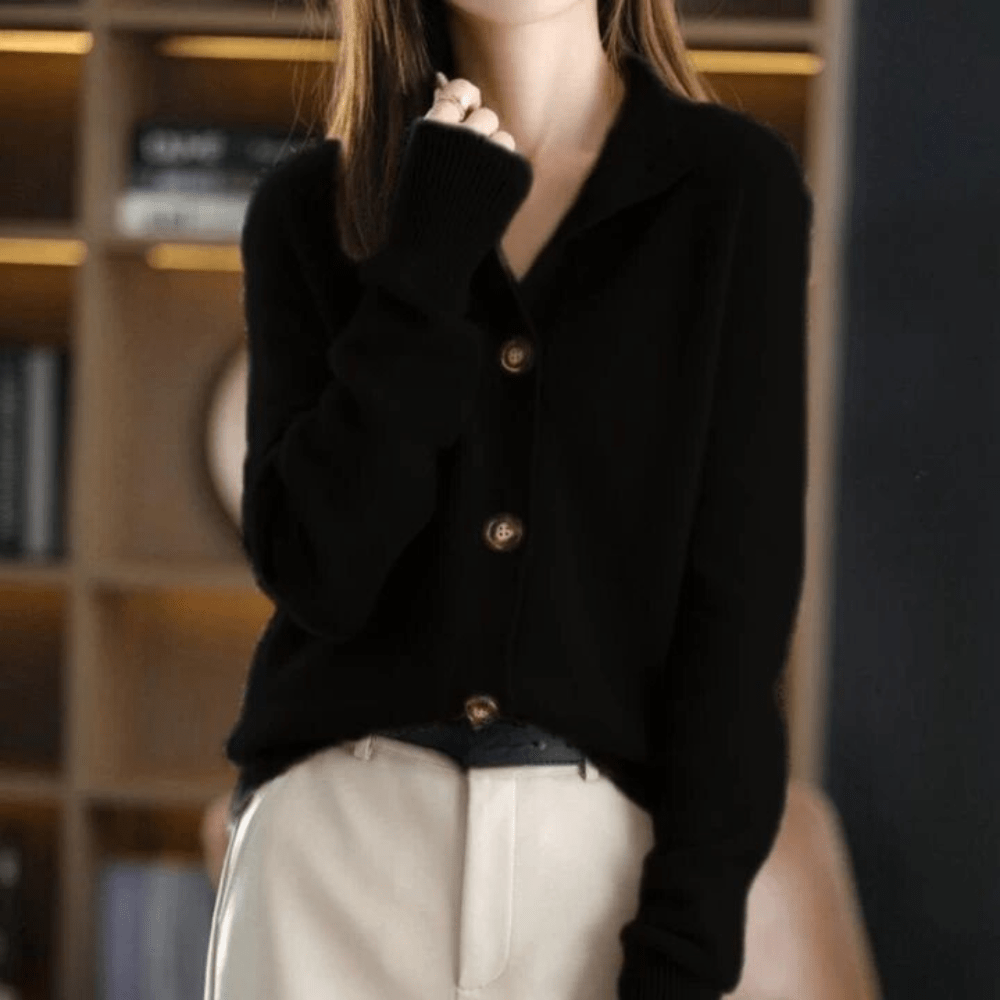 Annie - Knitted Cashmere Cardigan
